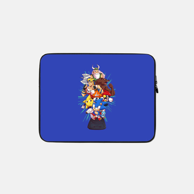 Megadrive-None-Zippered-Laptop Sleeve-jacnicolauart