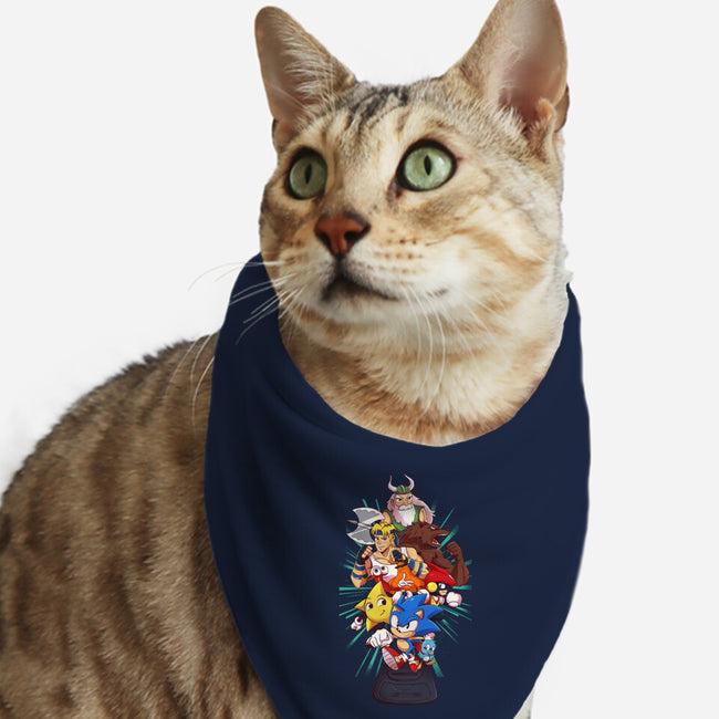 Megadrive-Cat-Bandana-Pet Collar-jacnicolauart