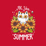 Summer Kitten Sniffles-Unisex-Kitchen-Apron-Snouleaf