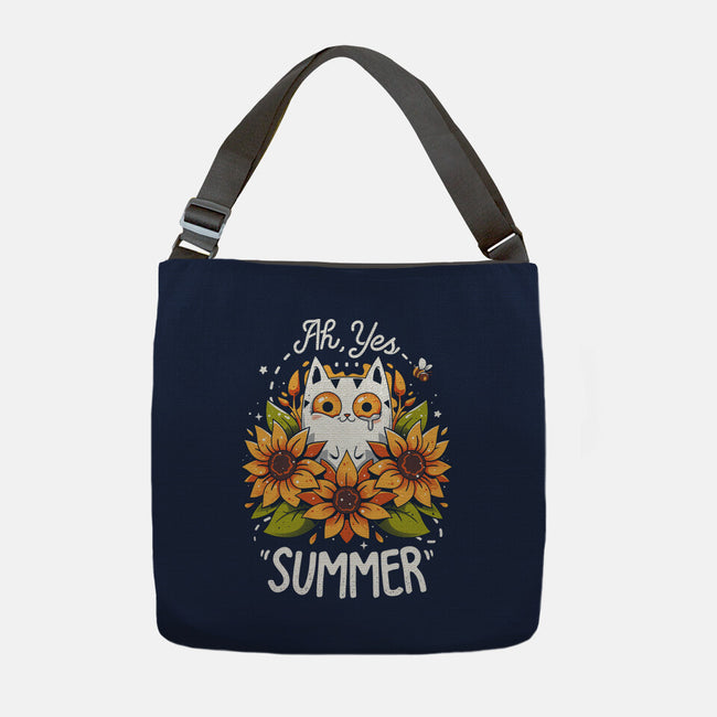 Summer Kitten Sniffles-None-Adjustable Tote-Bag-Snouleaf