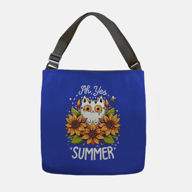 Summer Kitten Sniffles-None-Adjustable Tote-Bag-Snouleaf
