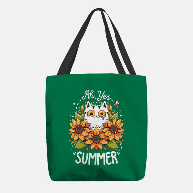 Summer Kitten Sniffles-None-Basic Tote-Bag-Snouleaf