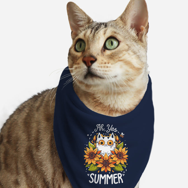 Summer Kitten Sniffles-Cat-Bandana-Pet Collar-Snouleaf