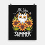 Summer Kitten Sniffles-None-Matte-Poster-Snouleaf