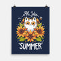 Summer Kitten Sniffles-None-Matte-Poster-Snouleaf