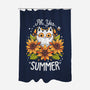 Summer Kitten Sniffles-None-Polyester-Shower Curtain-Snouleaf