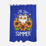 Summer Kitten Sniffles-None-Polyester-Shower Curtain-Snouleaf
