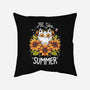 Summer Kitten Sniffles-None-Removable Cover w Insert-Throw Pillow-Snouleaf