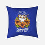 Summer Kitten Sniffles-None-Removable Cover w Insert-Throw Pillow-Snouleaf