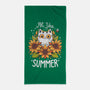 Summer Kitten Sniffles-None-Beach-Towel-Snouleaf