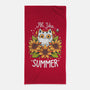 Summer Kitten Sniffles-None-Beach-Towel-Snouleaf