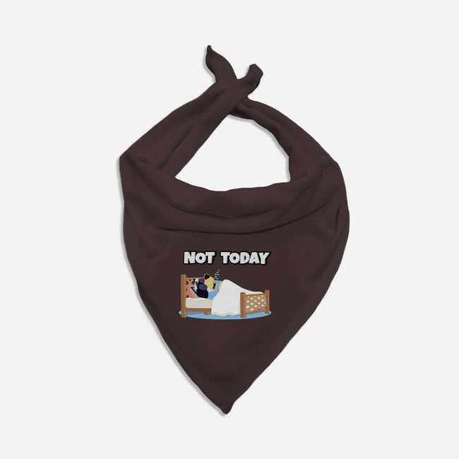 Not Today Bluey-Cat-Bandana-Pet Collar-MaxoArt