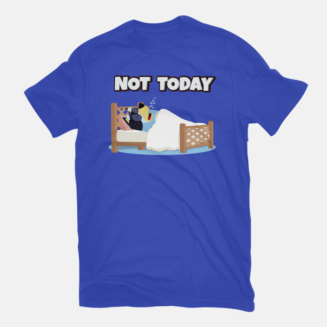 Not Today Bluey-Mens-Heavyweight-Tee-MaxoArt