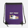 Not Today Bluey-None-Drawstring-Bag-MaxoArt