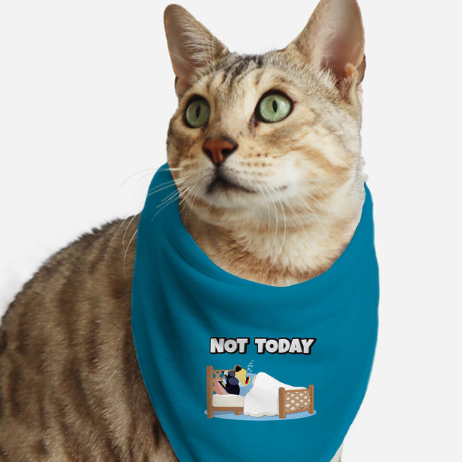 Not Today Bluey-Cat-Bandana-Pet Collar-MaxoArt