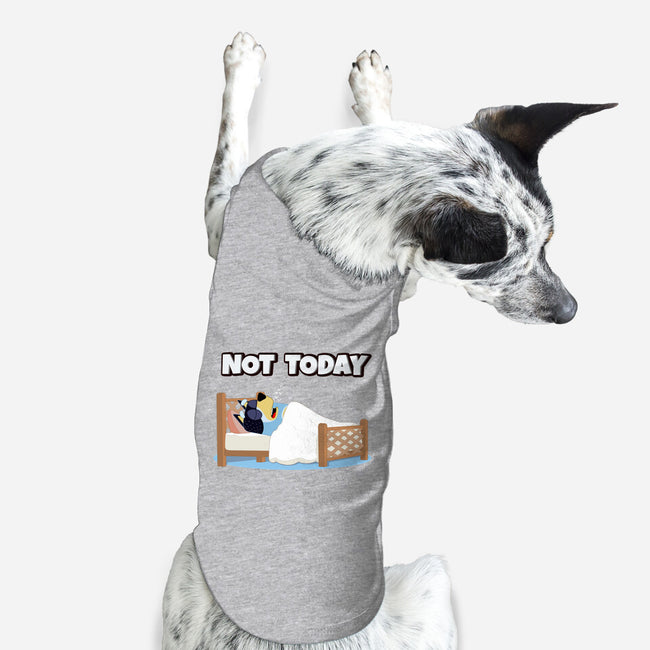 Not Today Bluey-Dog-Basic-Pet Tank-MaxoArt