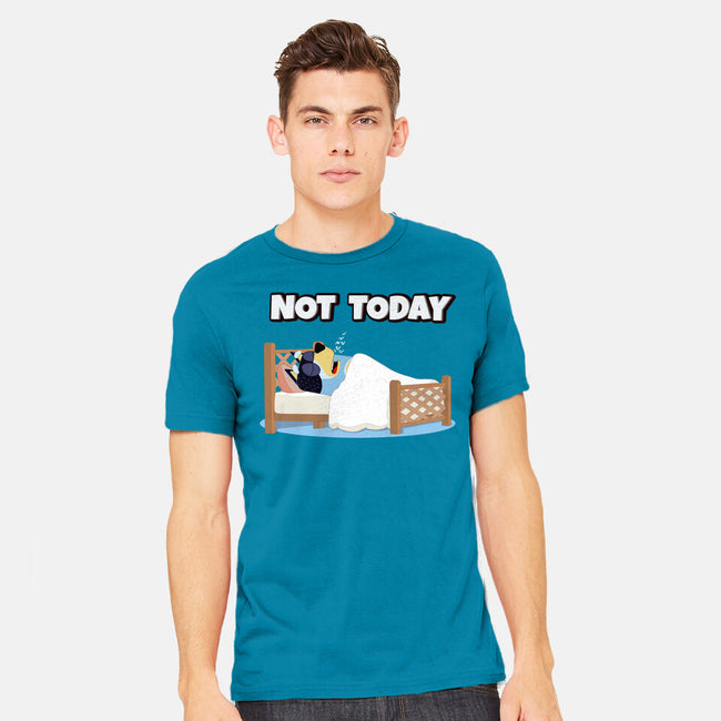 Not Today Bluey-Mens-Heavyweight-Tee-MaxoArt