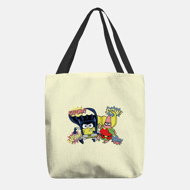 BatBob SquarePants-None-Basic Tote-Bag-Foji Kaigon