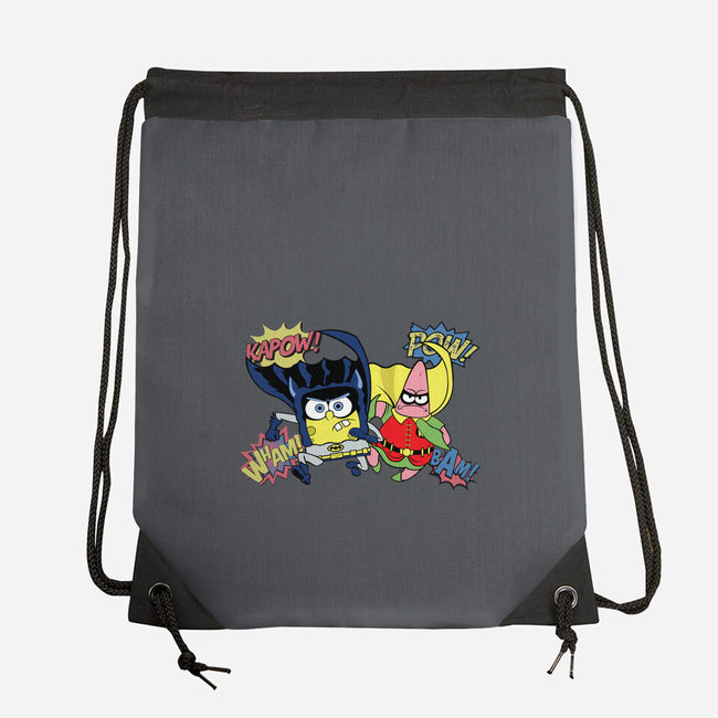 BatBob SquarePants-None-Drawstring-Bag-Foji Kaigon