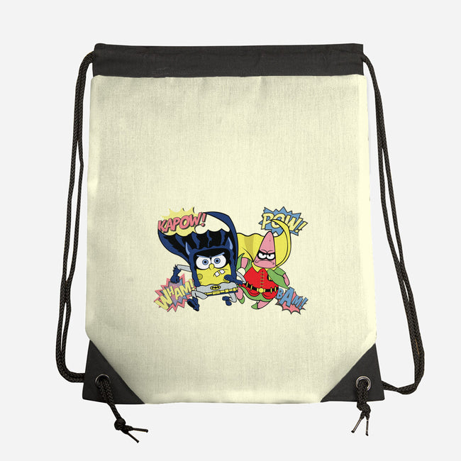 BatBob SquarePants-None-Drawstring-Bag-Foji Kaigon