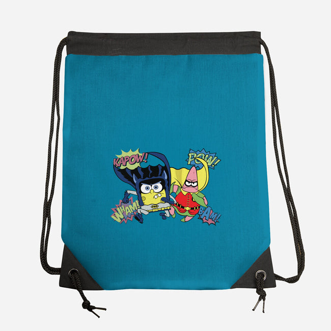 BatBob SquarePants-None-Drawstring-Bag-Foji Kaigon