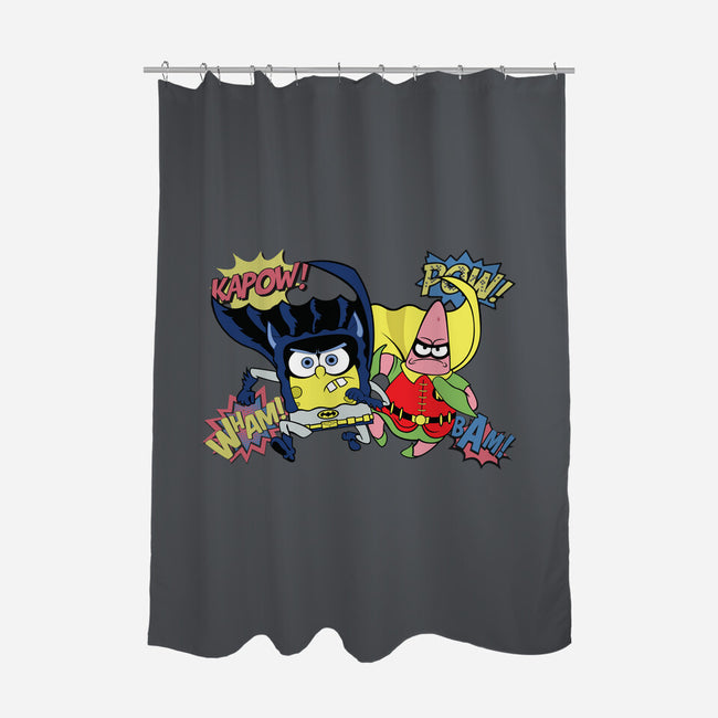 BatBob SquarePants-None-Polyester-Shower Curtain-Foji Kaigon