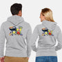 BatBob SquarePants-Unisex-Zip-Up-Sweatshirt-Foji Kaigon