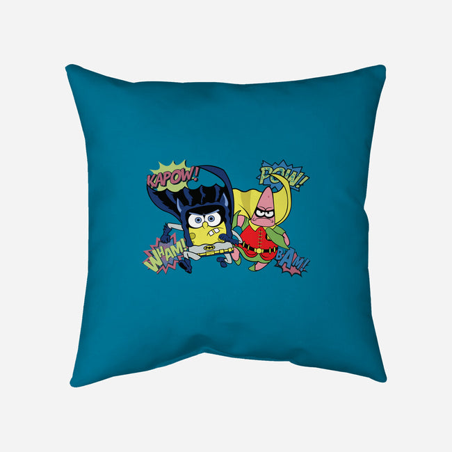 BatBob SquarePants-None-Non-Removable Cover w Insert-Throw Pillow-Foji Kaigon