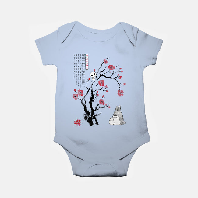 Spirits Sumi-e-Baby-Basic-Onesie-DrMonekers