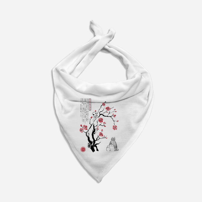 Spirits Sumi-e-Cat-Bandana-Pet Collar-DrMonekers