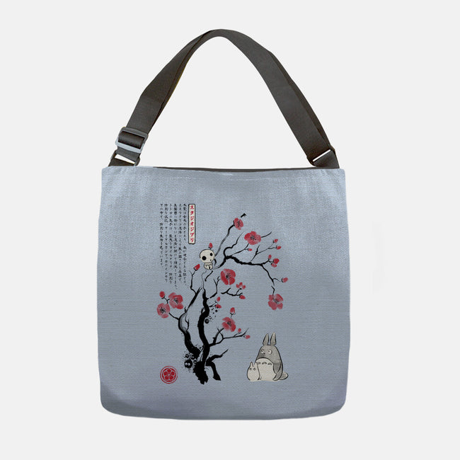 Spirits Sumi-e-None-Adjustable Tote-Bag-DrMonekers