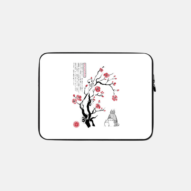 Spirits Sumi-e-None-Zippered-Laptop Sleeve-DrMonekers