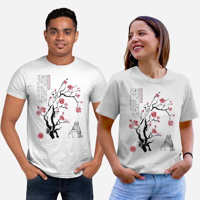 Spirits Sumi-e-Unisex-Basic-Tee-DrMonekers