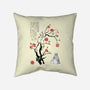 Spirits Sumi-e-None-Removable Cover w Insert-Throw Pillow-DrMonekers