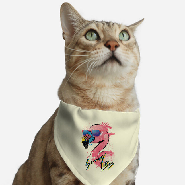 Summer Vibes-Cat-Adjustable-Pet Collar-DrMonekers
