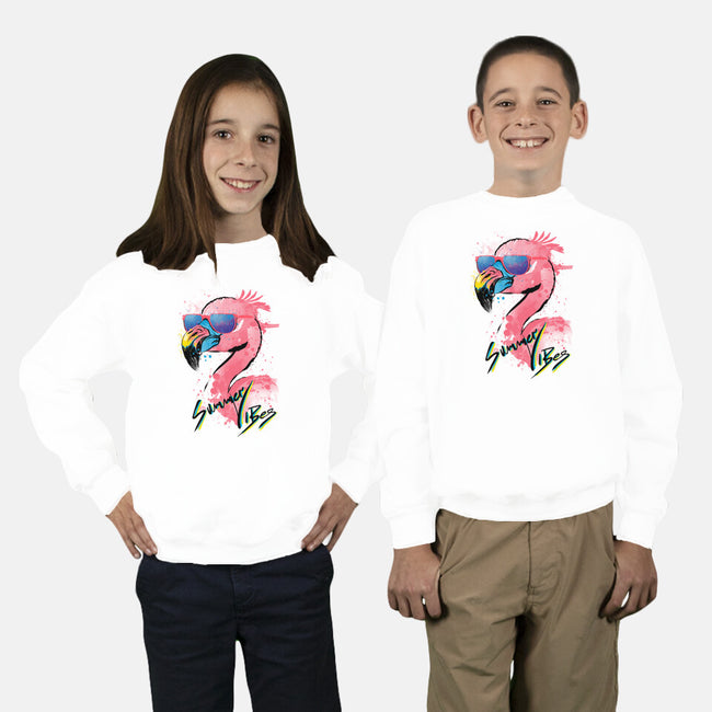 Summer Vibes-Youth-Crew Neck-Sweatshirt-DrMonekers