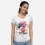 Summer Vibes-Womens-V-Neck-Tee-DrMonekers