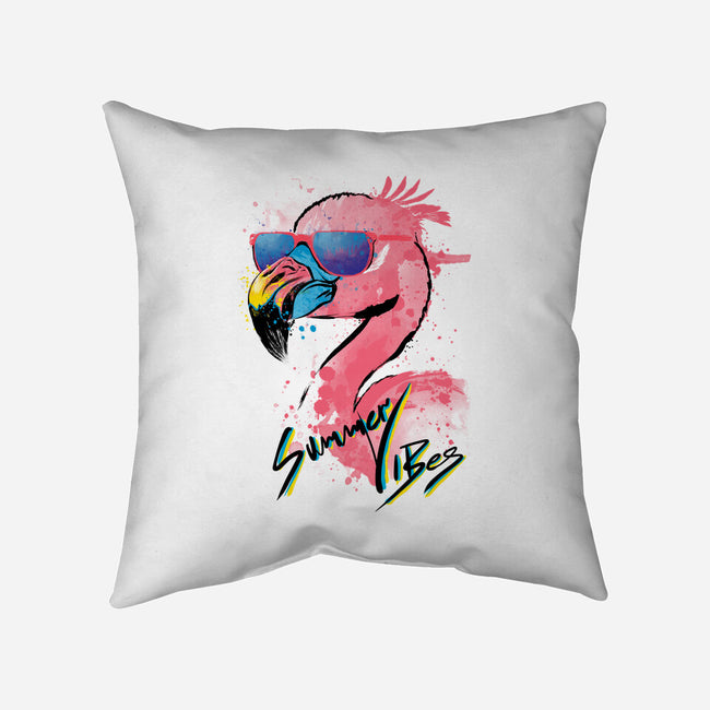 Summer Vibes-None-Removable Cover-Throw Pillow-DrMonekers