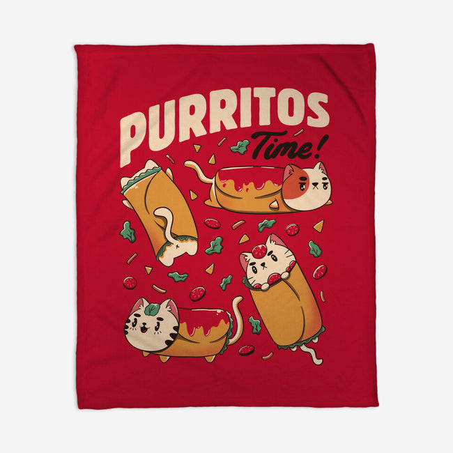 Purritos Time-None-Fleece-Blanket-tobefonseca