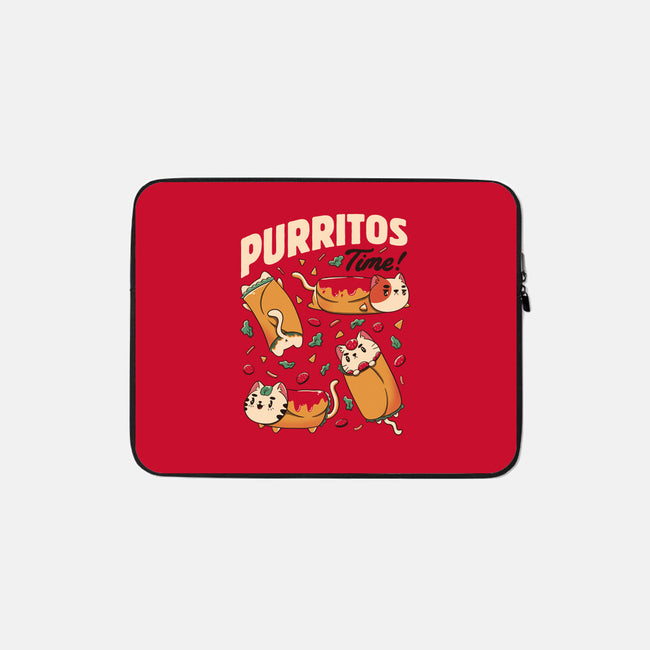 Purritos Time-None-Zippered-Laptop Sleeve-tobefonseca