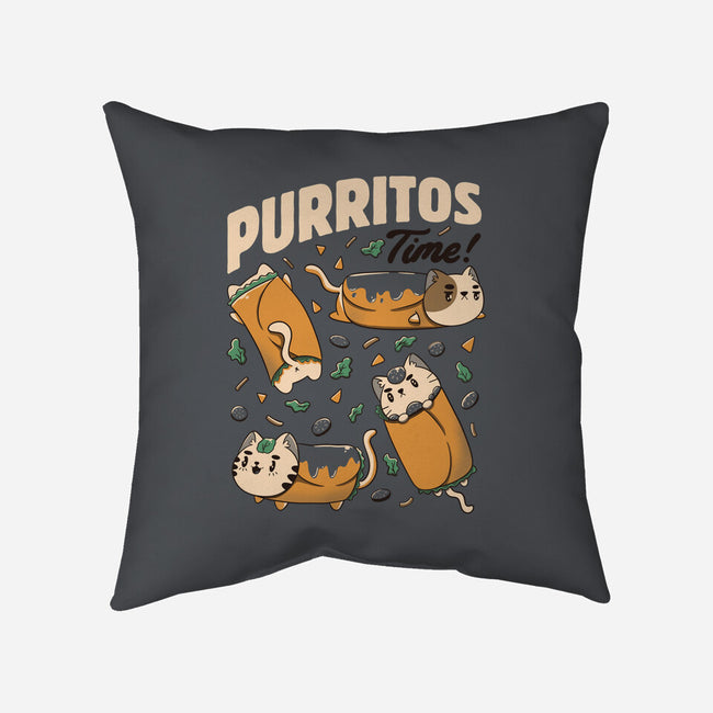 Purritos Time-None-Removable Cover w Insert-Throw Pillow-tobefonseca