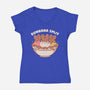 Bunny Banana Split-Womens-V-Neck-Tee-tobefonseca