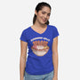 Bunny Banana Split-Womens-V-Neck-Tee-tobefonseca