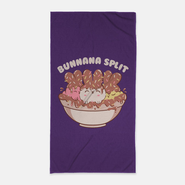 Bunny Banana Split-None-Beach-Towel-tobefonseca