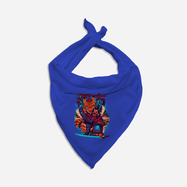 Cyber Samurai Tiger-Cat-Bandana-Pet Collar-Bruno Mota