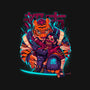 Cyber Samurai Tiger-None-Glossy-Sticker-Bruno Mota