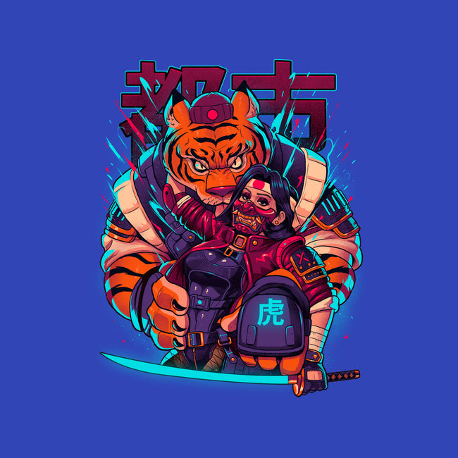 Cyber Samurai Tiger-Youth-Crew Neck-Sweatshirt-Bruno Mota