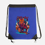 Cyber Samurai Tiger-None-Drawstring-Bag-Bruno Mota