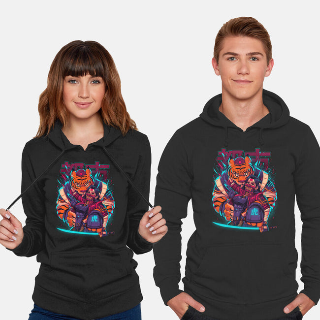 Cyber Samurai Tiger-Unisex-Pullover-Sweatshirt-Bruno Mota