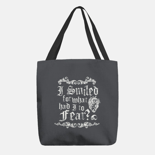 What Had I To Fear?-None-Basic Tote-Bag-Nemons